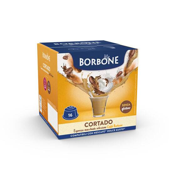 a box of borbone cortado for dolce gusto machine