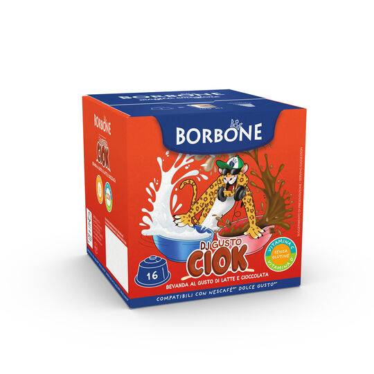 a box of borbone milk and chocolate for dolce gusto machine