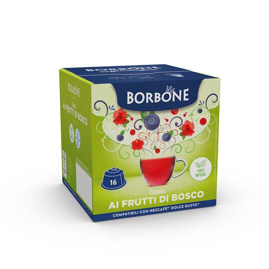 a box of borbone berries for dolce gusto machine