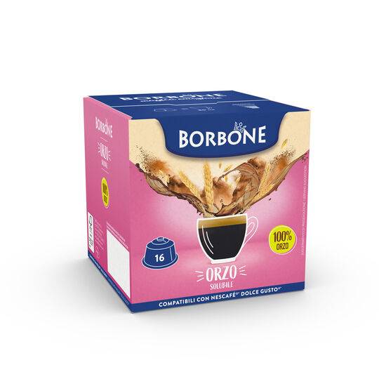 a box of borbone soluble barley for dolce gusto machine