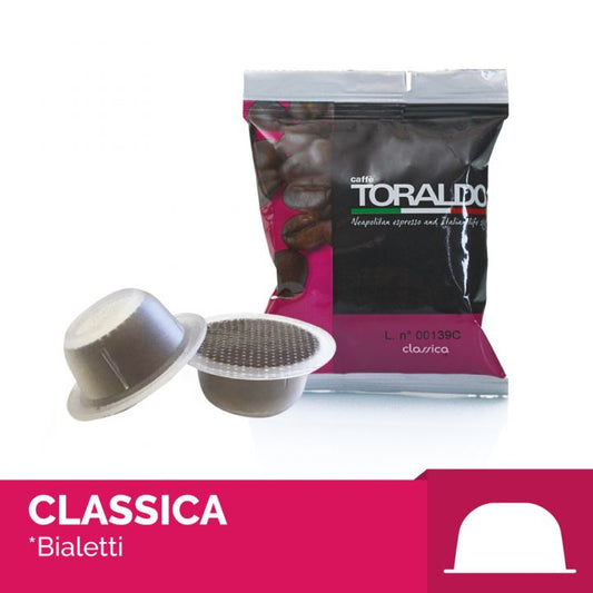 a capsule of Bialetti Toraldo coffee