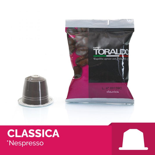 A Nespresso Toraldo coffee capsule