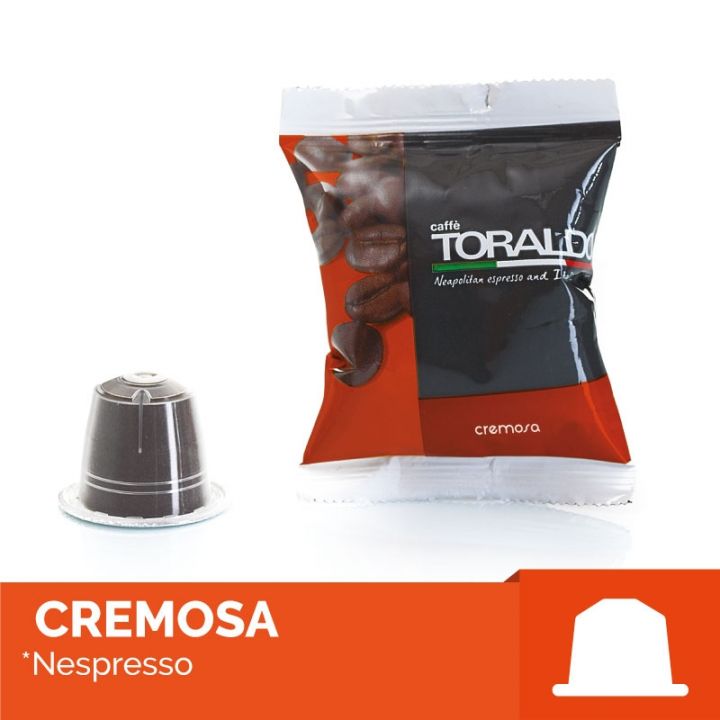 A Nespresso Toraldo coffee capsule