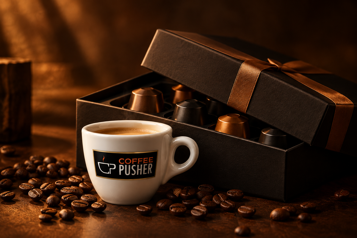 Coffee Pusher Loyalty Banner - Logo on Cup