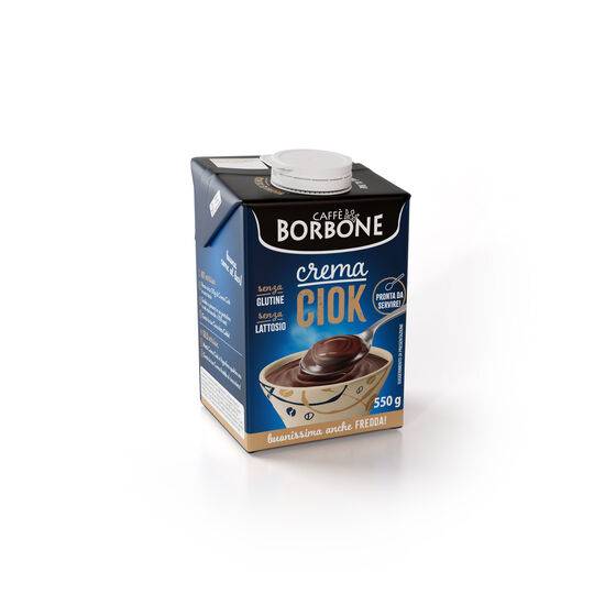 a carton of borbone chocolate cream on a white background