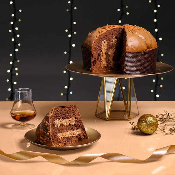 Panettone Artigianale Nerino Farcito con Crema al Caramello Salato 1,2kg