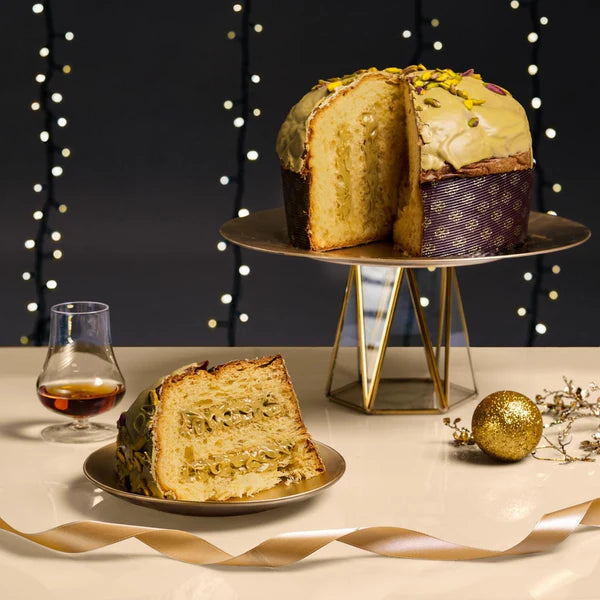 Panettone Artigianale Nerino Farcito con Crema al Pistacchio 1,2kg