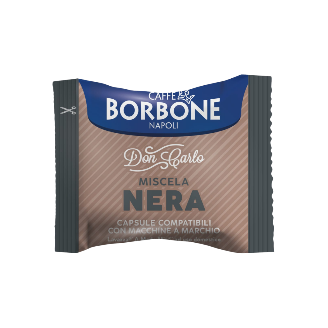 100 Borbone Don Carlo Kaffeekapseln, kompatibel mit Lavazza A Modo Mio Maschinen