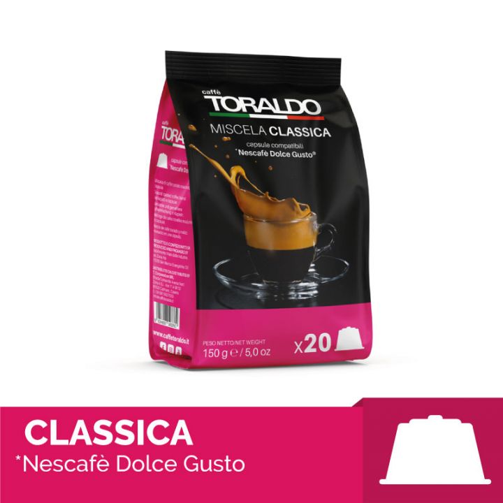 a pack of Dolce Gusto toraldo coffee capsules