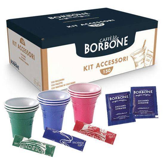 a box of borbone coffee kit accessories