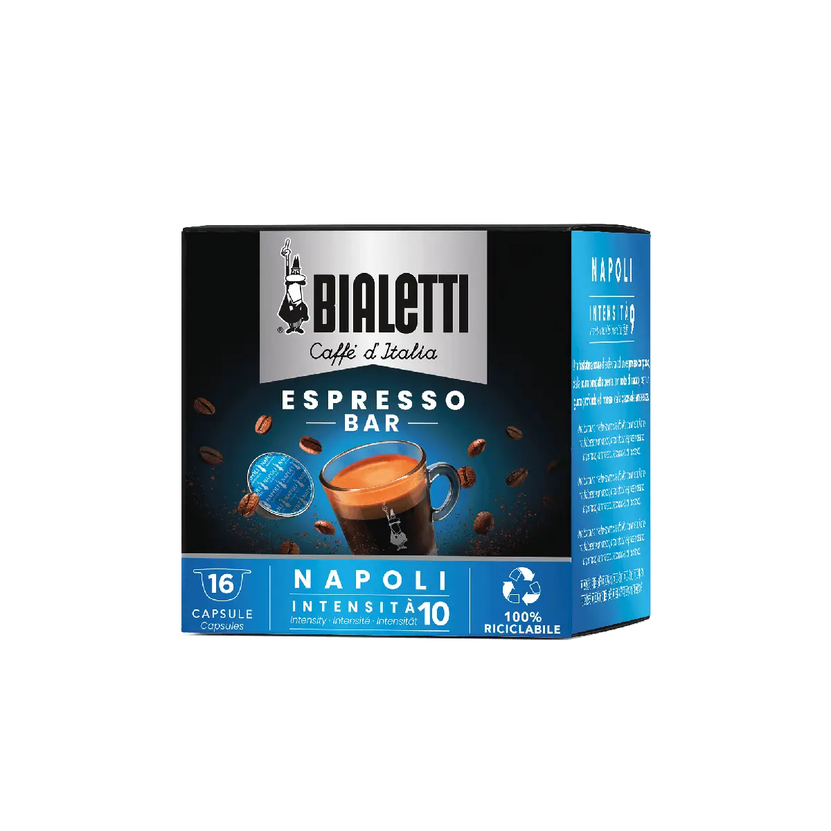 a box of coffee on a white background