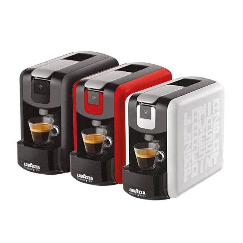 three lavazza coffee machines