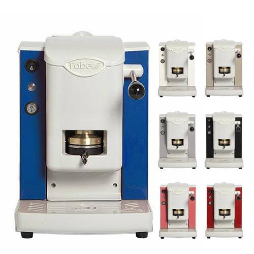 a coffee machine with six different colors of the machine