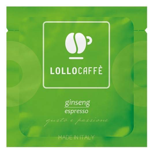 a packet of lollo coffee on a white background