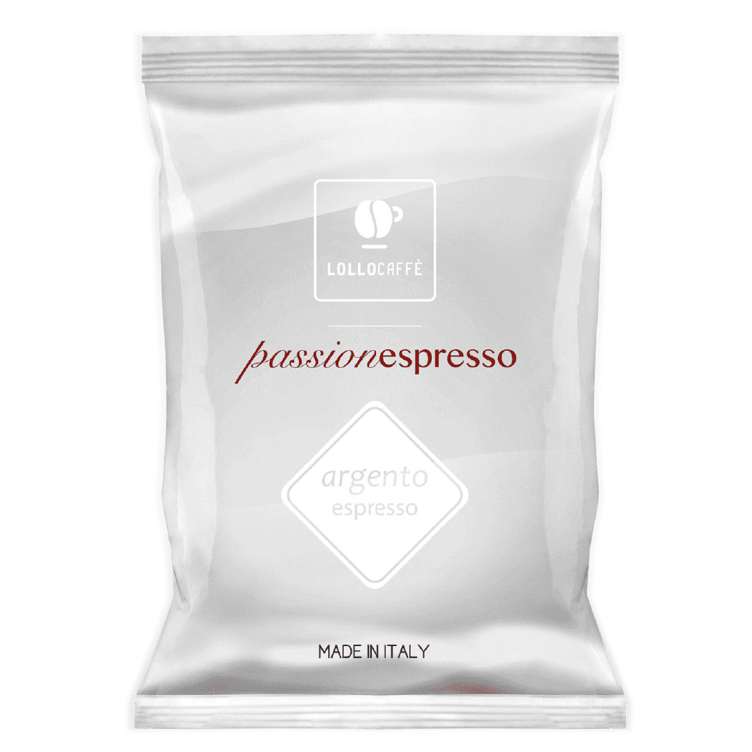 a bag of lollo coffee on a white background